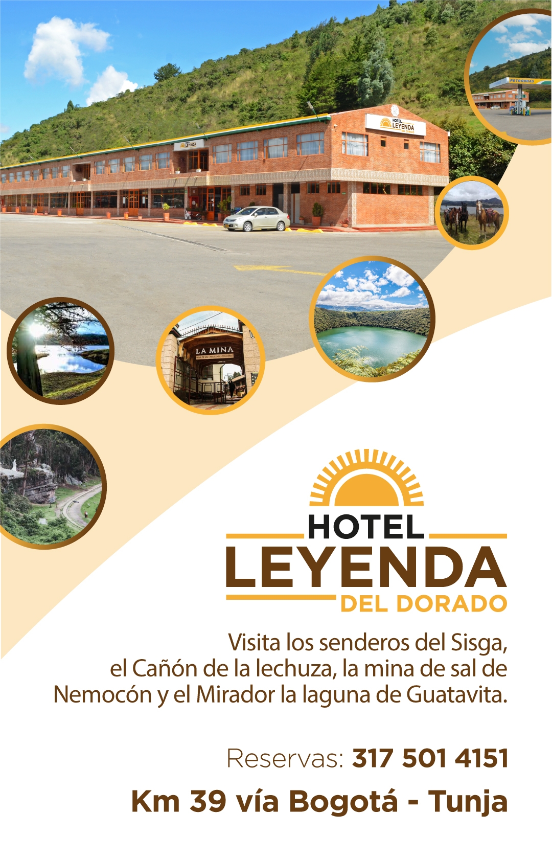 Banner móvil Hotel Leyenda del Dorado Reservas 317 501 4151