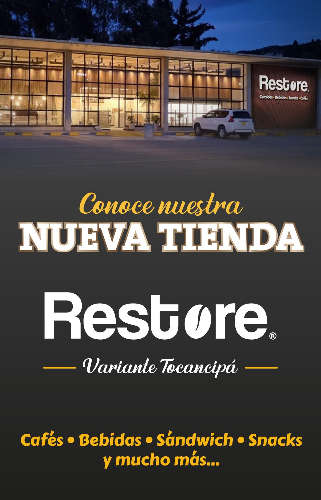 Banner móvil nueva tienda Restore Variante Tocancipá